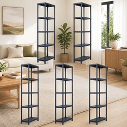 Find Your Perfect Storage Solution with 5 pcs Black Racks