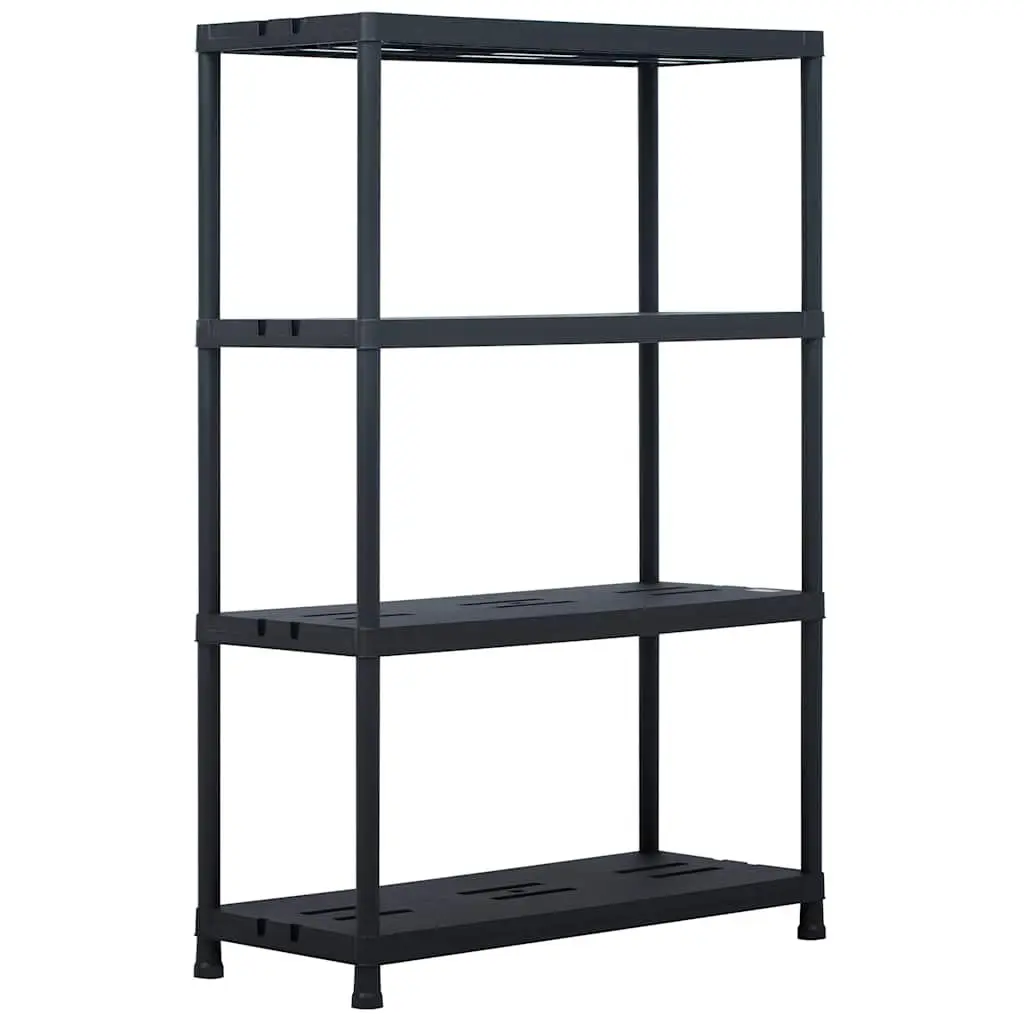 Storage Shelf Racks Heavy Duty Black 90x40x138 cm 2 Piece