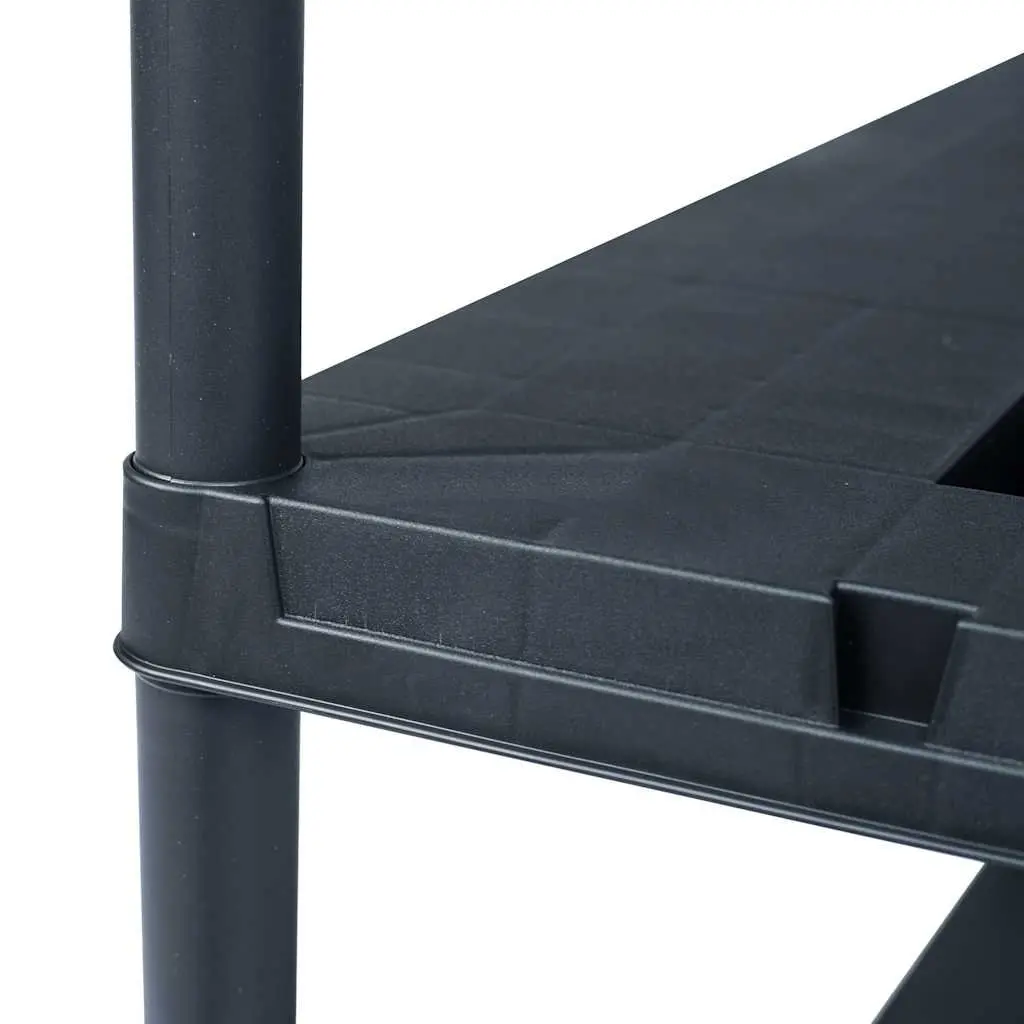 Storage Shelf Racks Heavy Duty Black 90x40x138 cm 2 Piece