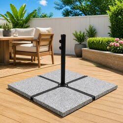 Keep Your Parasol Steady with 100kg Umbrella Weight Plates - 4pcs