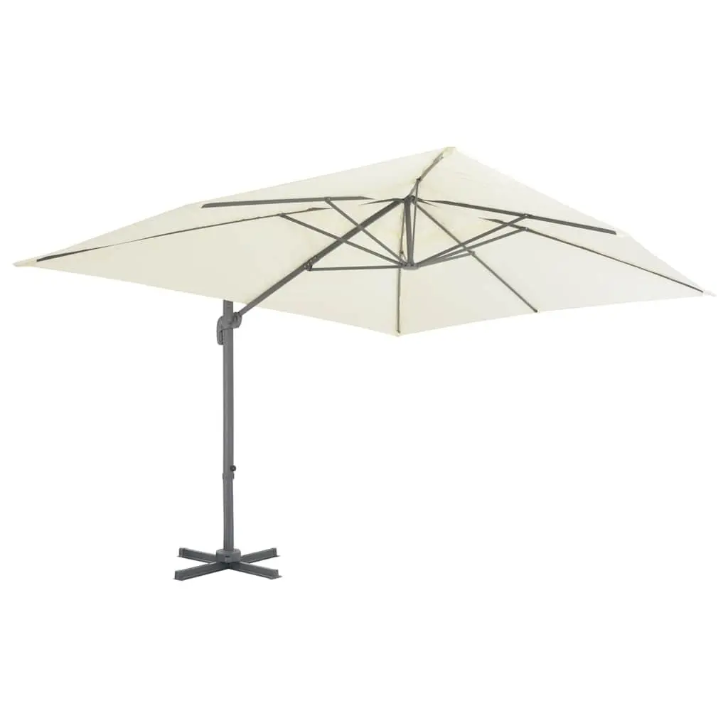 Garden Parasol UV-Resistant Aluminium Frame Tilt Rotate 360 Degree