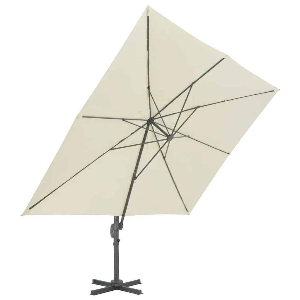 Garden Parasol UV-Resistant Aluminium Frame Tilt Rotate 360 Degree