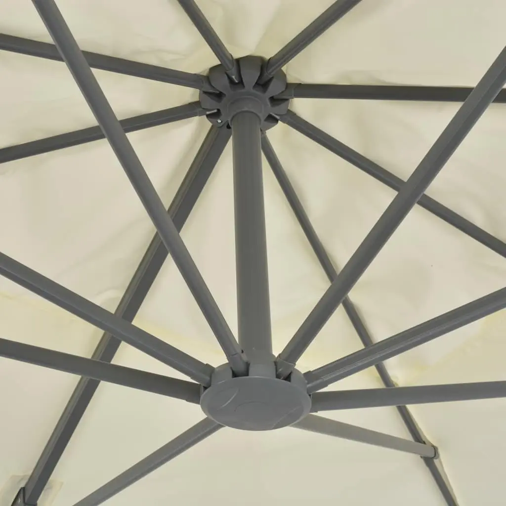 Garden Parasol UV-Resistant Aluminium Frame Tilt Rotate 360 Degree