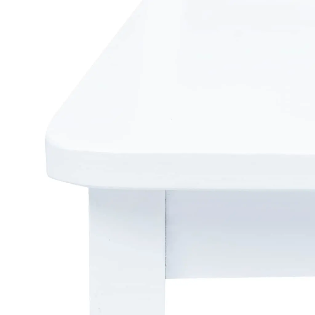 White Wooden Dining Set 5 Piece Table and Chairs for Kitchen and Dining Room