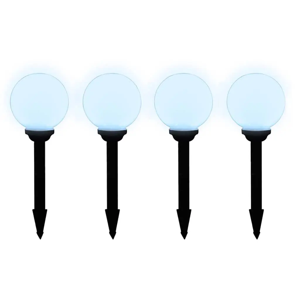 Outdoor Solar LED Pathway Lights 15cm 8 Piece Set Decorative Ground Spike