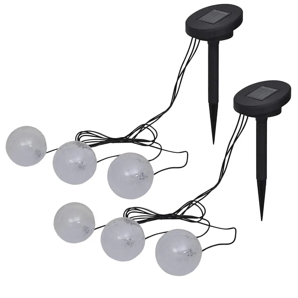 Floating Solar Ball Lights 6 Pack LED Pool Pond Garden Outdoor Lighting Set