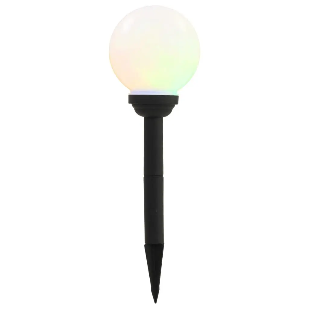 Outdoor Solar Lamps 8 Pcs LED Spherical 15cm RGB Color Changing Garden Lighting