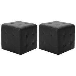 You’ll Love These Black Ottoman Pouffes - Set of 2