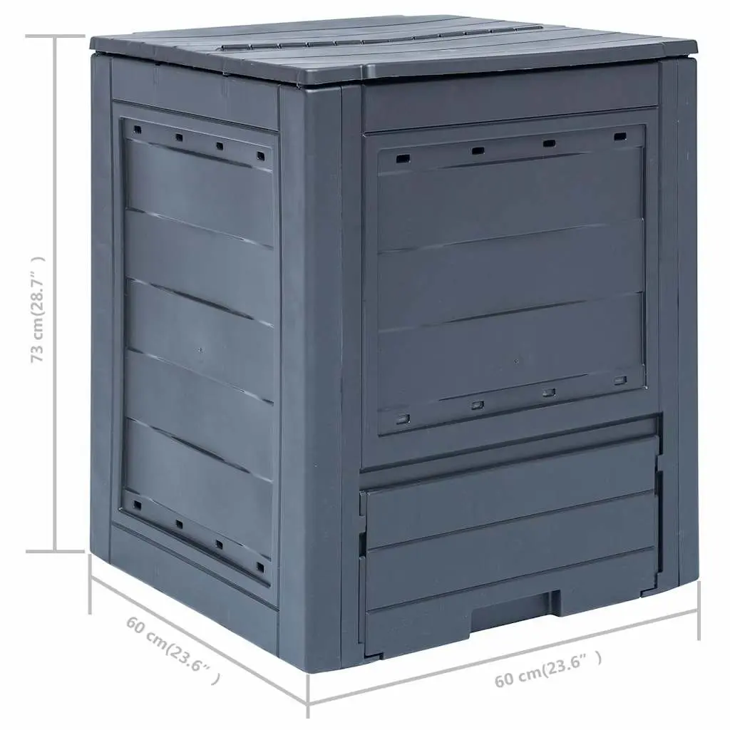 Garden Composters Rattan Look 60x60x73cm 2 Pack