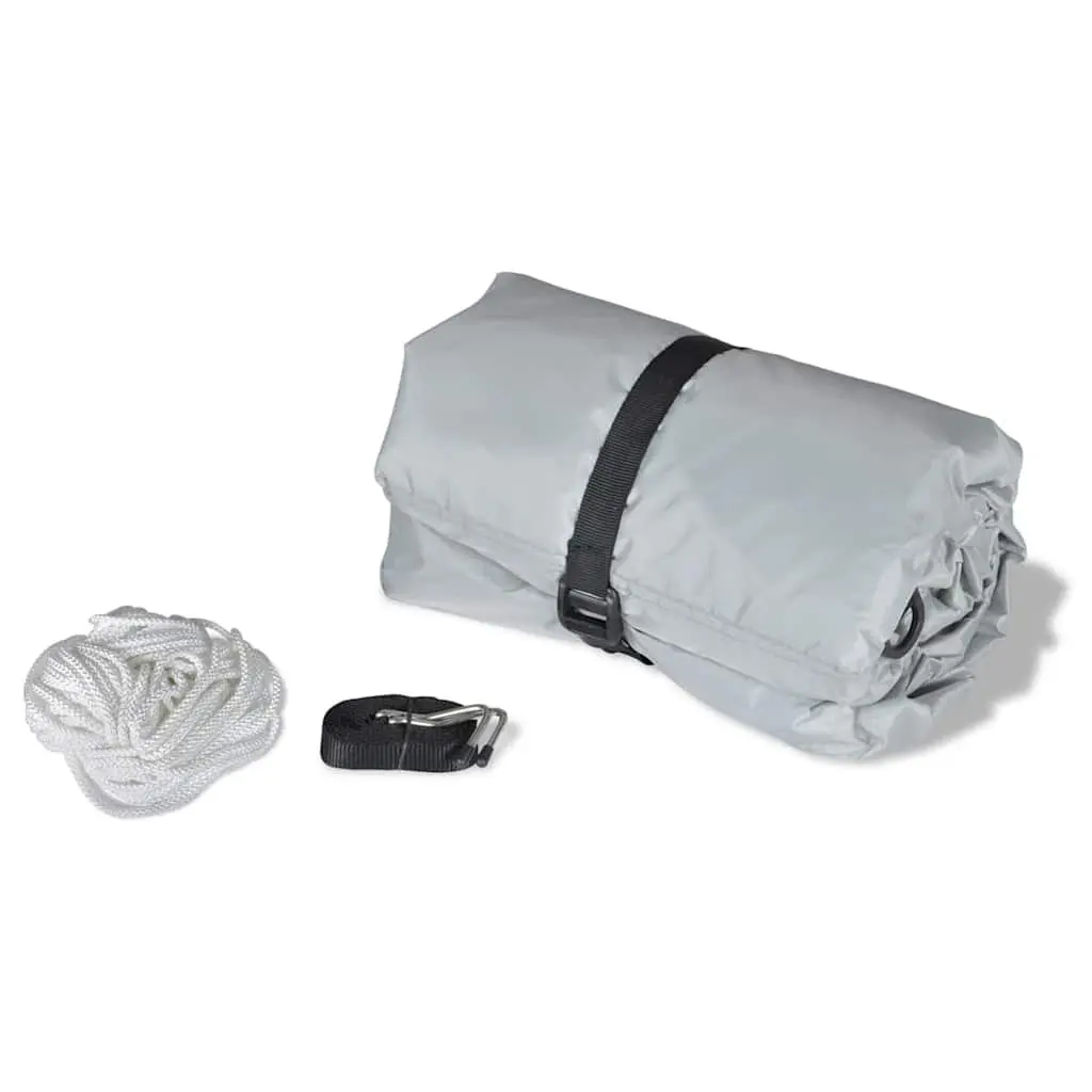 Boat Storage Cover Heavy Duty Grey 2 Pieces Waterproof