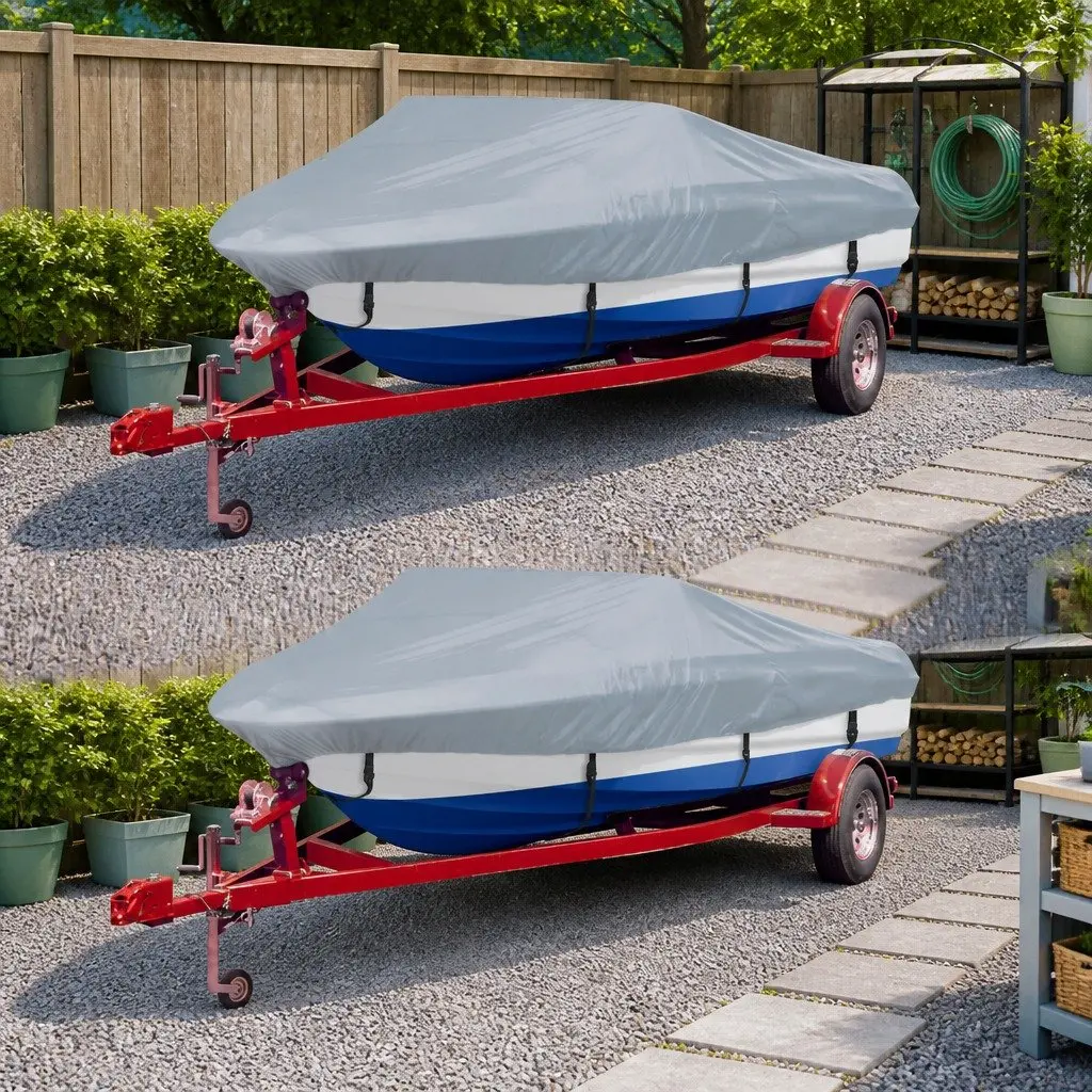 Boat Covers 2 Pack Grey for All Sizes
