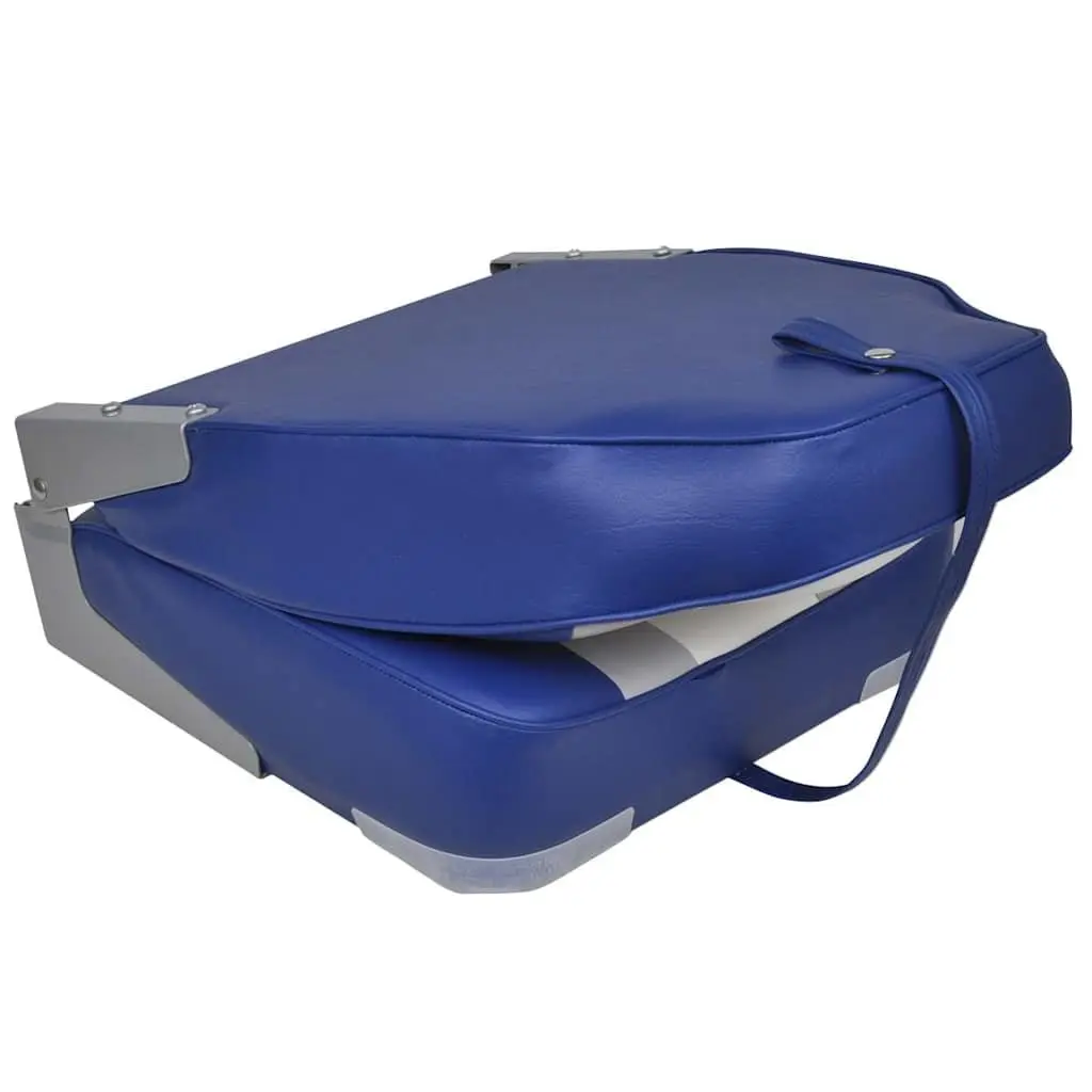 Boat Seats Foldable High Backrest Grey Waterproof 2 Piece