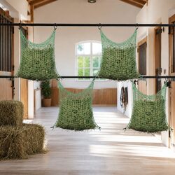 Hay Nets 4 pcs Square 0.9x1 m PP Green Mesh Horse Feeding Slow Eating Livestock