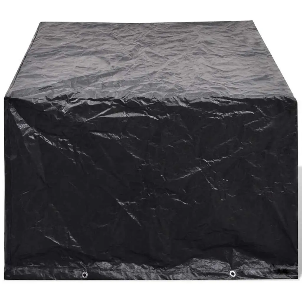Garden Furniture Covers 2 pcs 4 Person Rattan Set Protection Eyelets 180x140cm