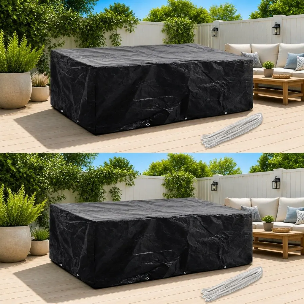 Garden Furniture Cover 2 Pack 8 Person Rattan Set Waterproof UV Resistant 10