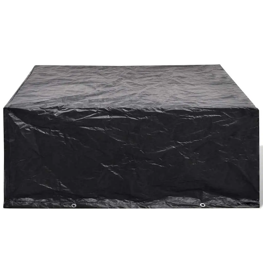 Garden Furniture Cover Waterproof UV Resistant 260x260x90cm Black 2 Piece