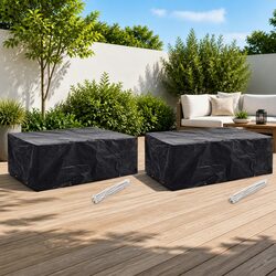 Friendly Outdoor Furniture Covers - 2 Black Protective Covers