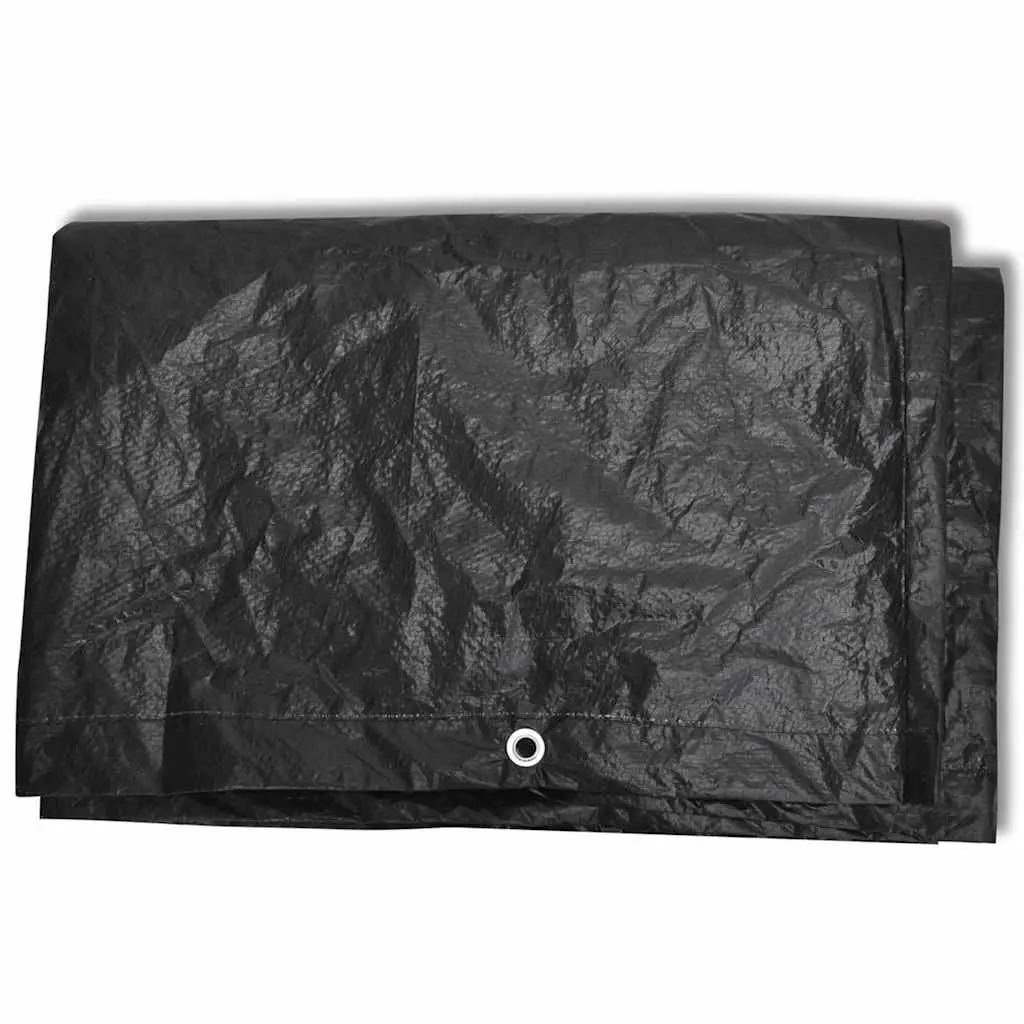 Garden Furniture Covers Black Outdoor Protective 2 Piece 242 x 162 x 100 cm