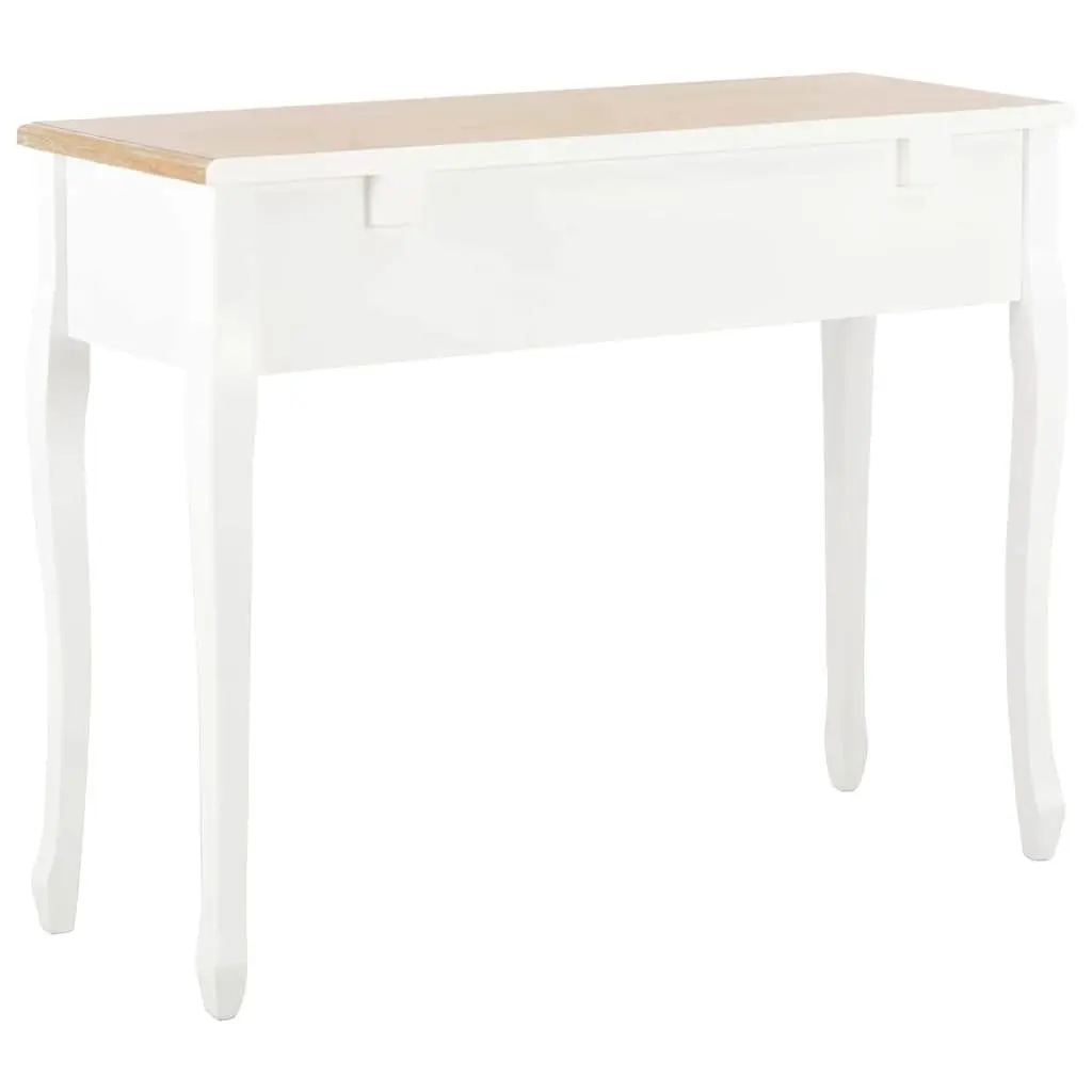 End Table Console Dressing with 3 Drawers White