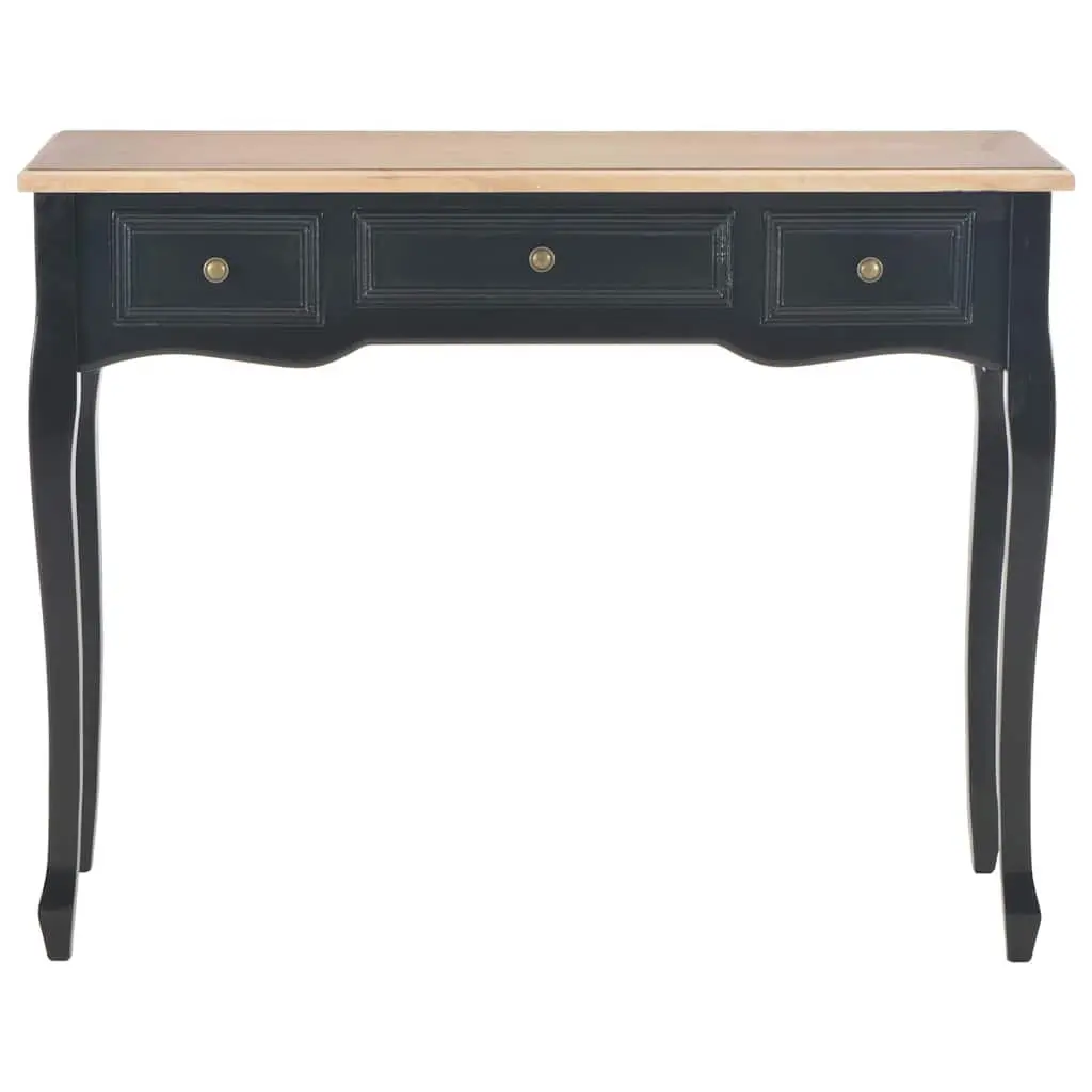 Console Dressing Table with 3 Drawers Black Accent End Table