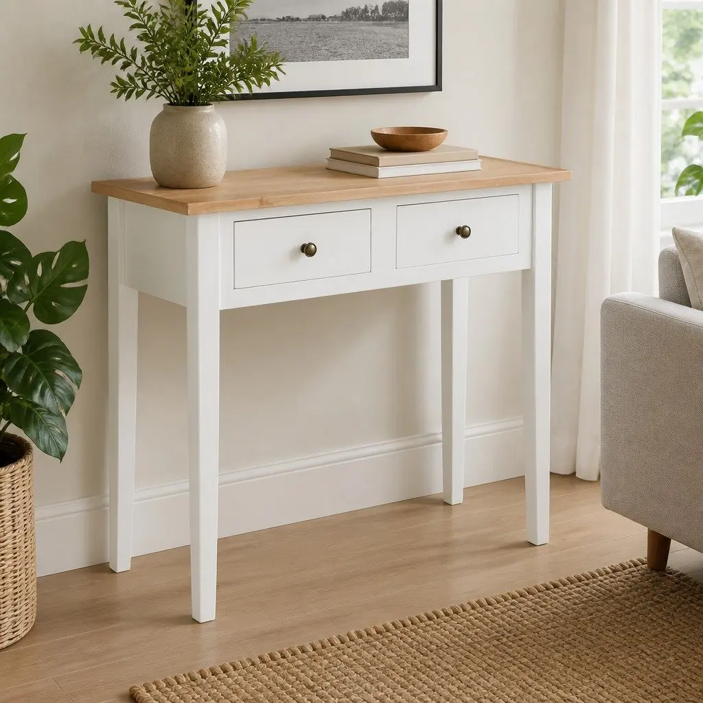 White Console Table