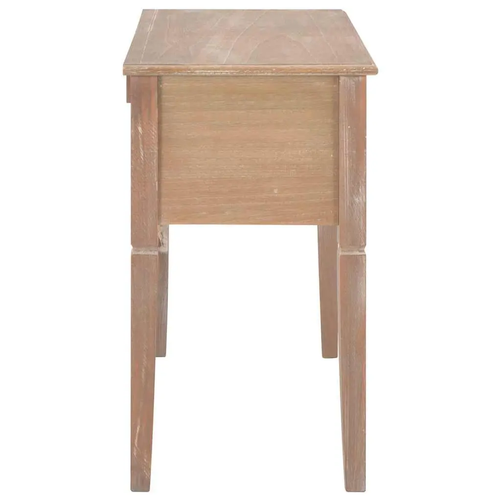 Writing Desk with Drawers Brown Wood Office Study Furniture Storage Desktop
