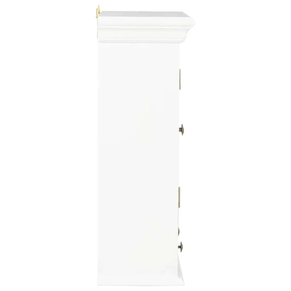 Wall Cabinet White French Style 49x22x59cm Storage Cupboard