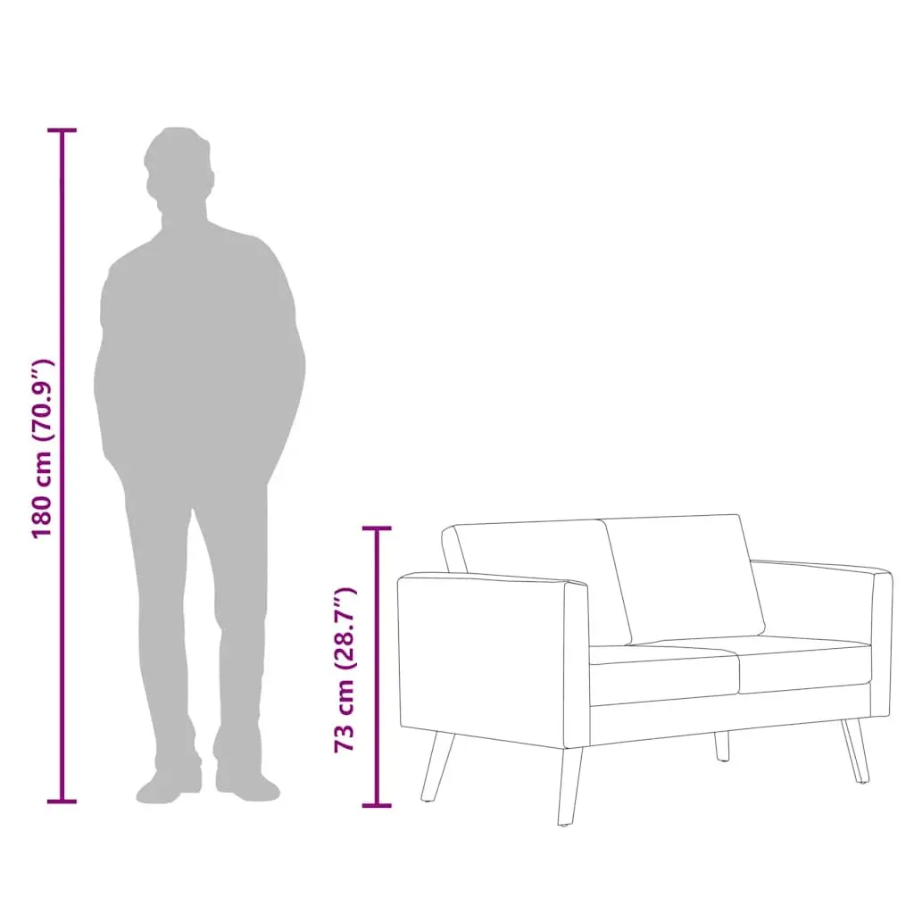 BlueFabric2SeaterCouchLivingRoomFurniturePaddedCushionsRemovableCovers