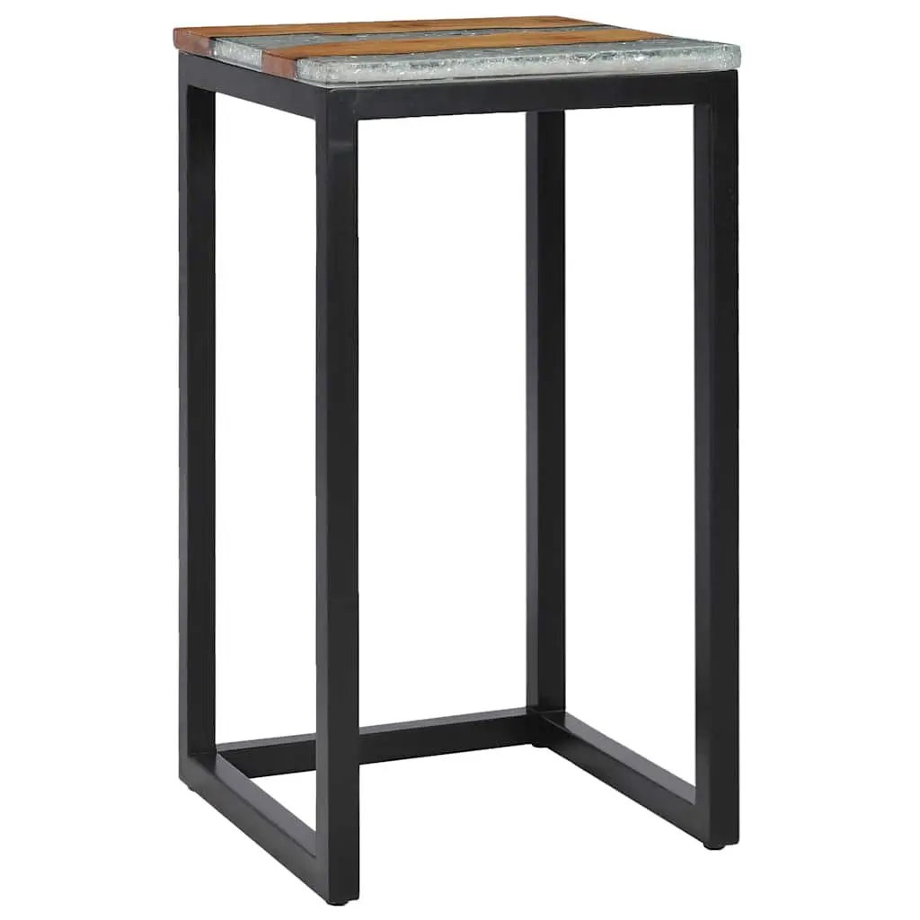 Nesting Tables Stackable Wood Glass 3 Piece Set End Table Accent Furniture