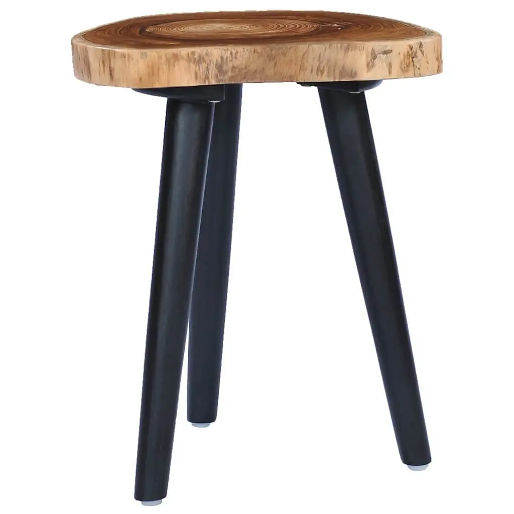 Coffee Table Round Teak Root Tabletop Mango Wood Base Brown 40x45cm