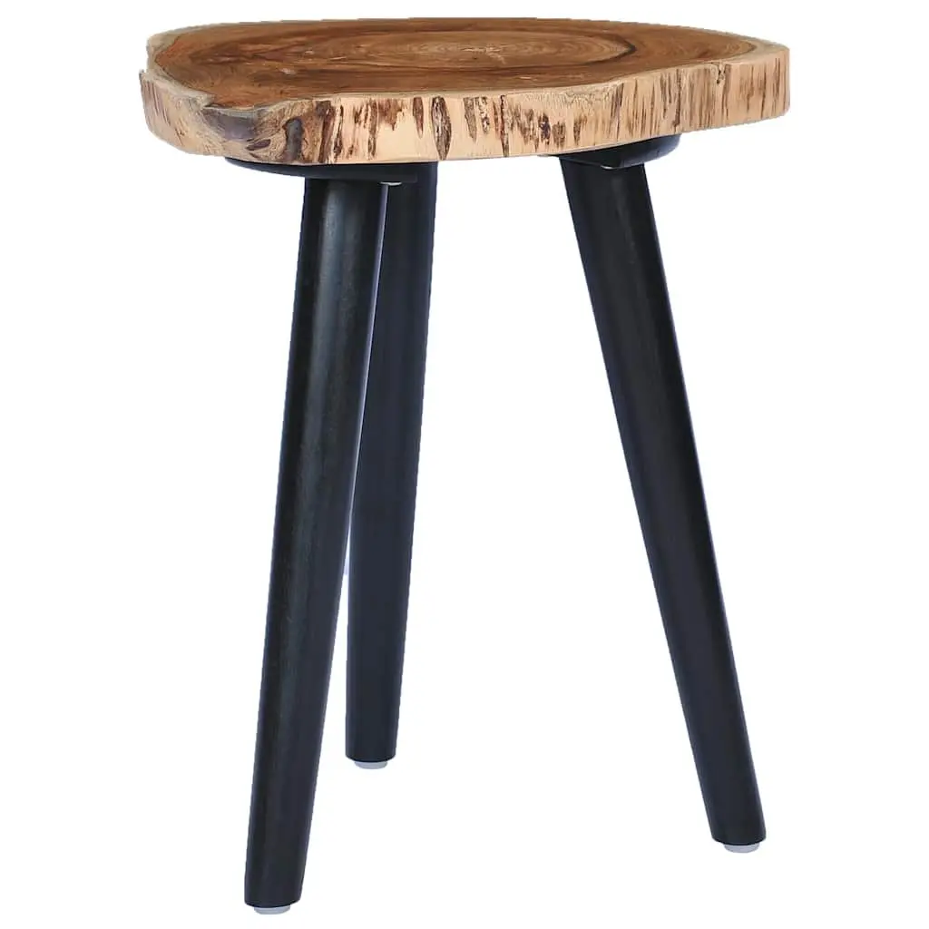 Coffee Table Round Teak Root Tabletop Mango Wood Base Brown 40x45cm