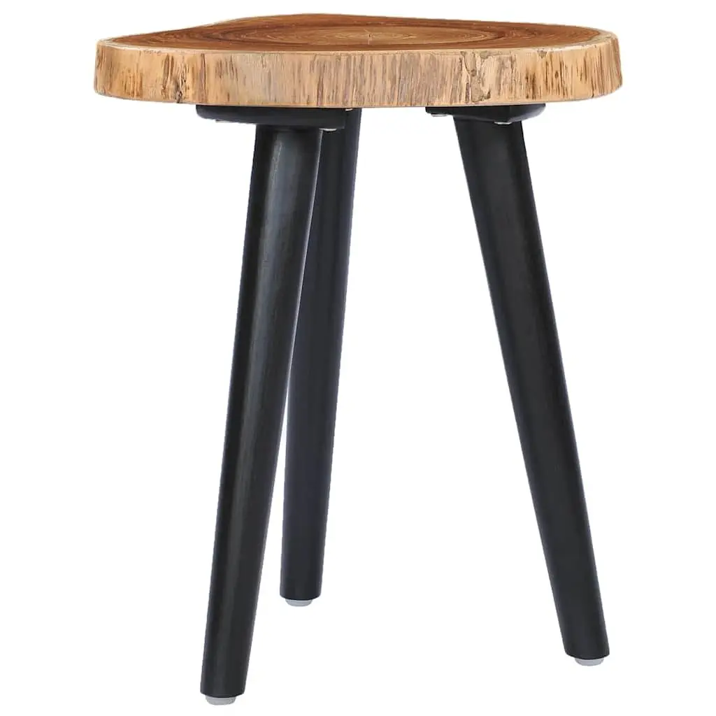 Coffee Table Round Teak Root Tabletop Mango Wood Base Brown 40x45cm