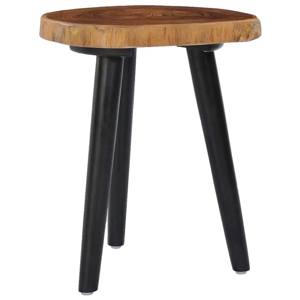 Coffee Table Round Teak Root Tabletop Mango Wood Base Brown 40x45cm