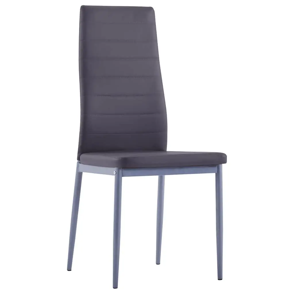 Dining Set Modern 7 Piece Grey Table 6 Chairs Kitchen Furniture