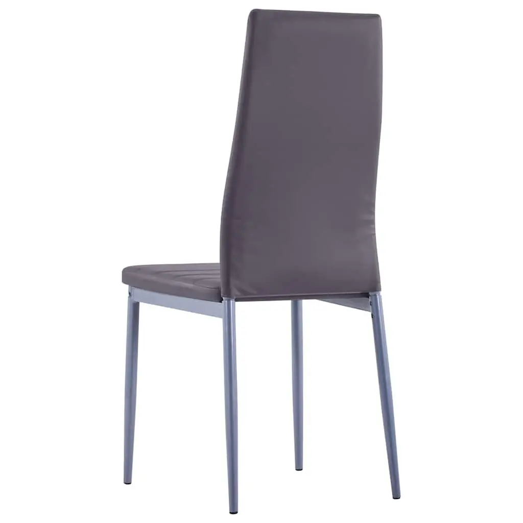 Dining Set Modern 7 Piece Grey Table 6 Chairs Kitchen Furniture