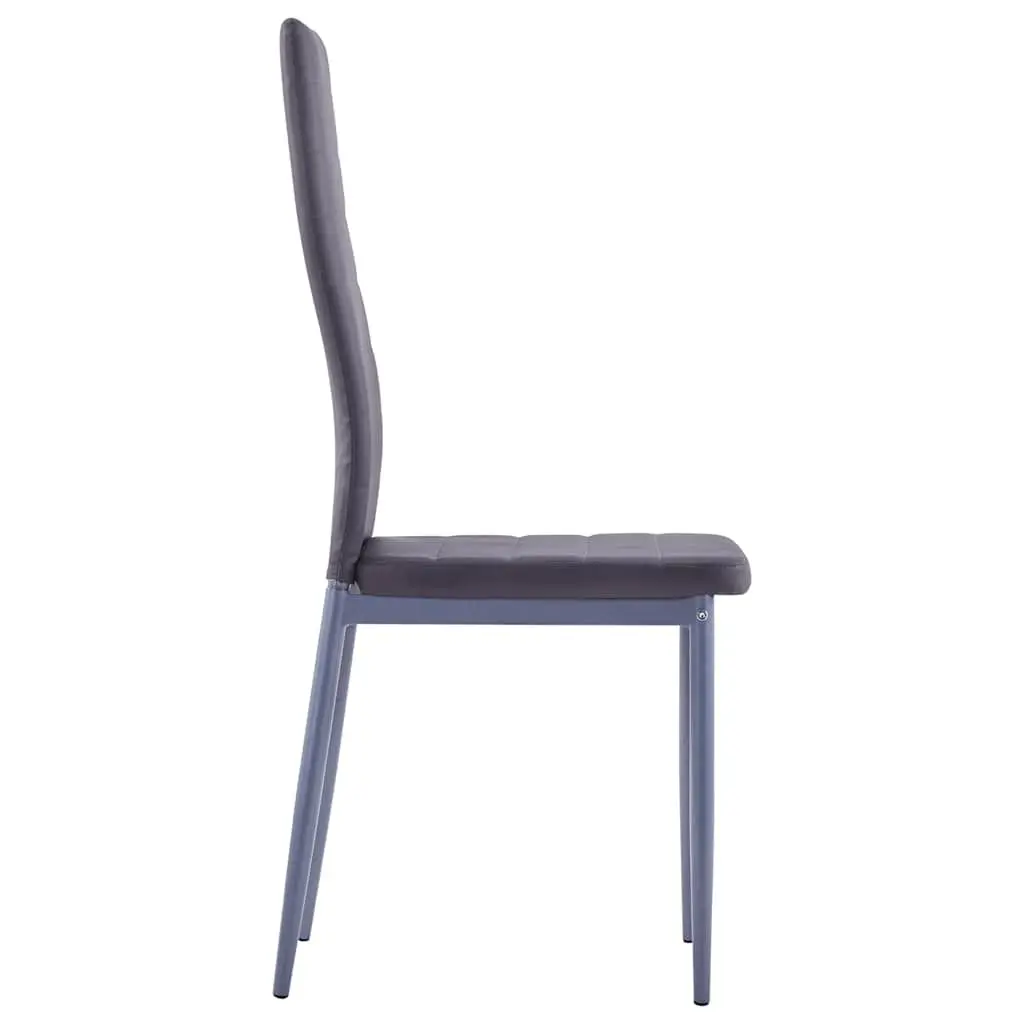 Dining Set Modern 7 Piece Grey Table 6 Chairs Kitchen Furniture
