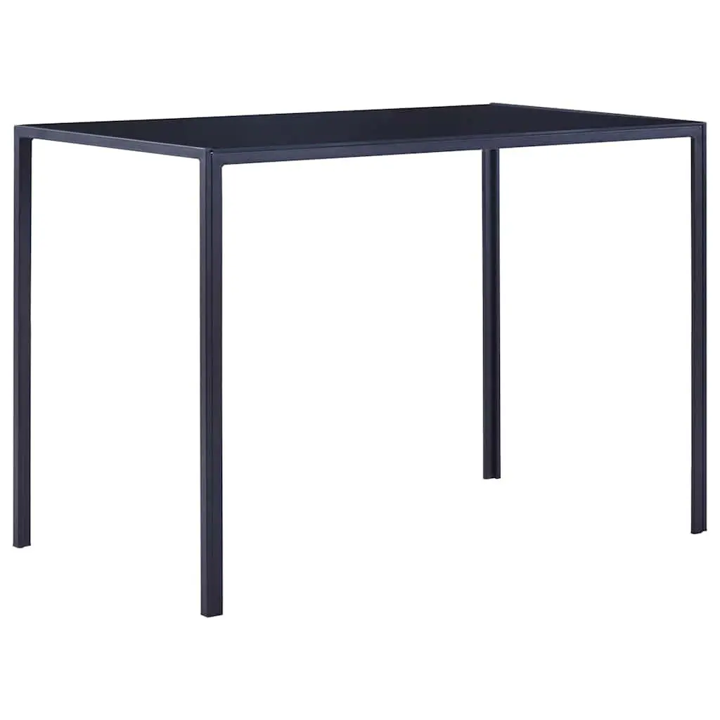 Dining Set Modern 5 Piece Blue Glass Top