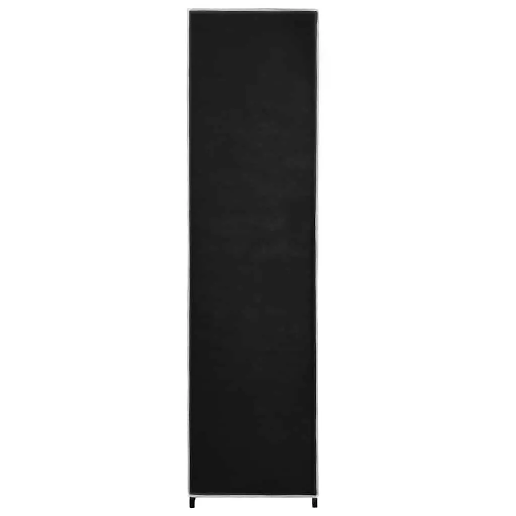 Wardrobe Storage Cabinet 4 Compartments Black 175x45x170cm