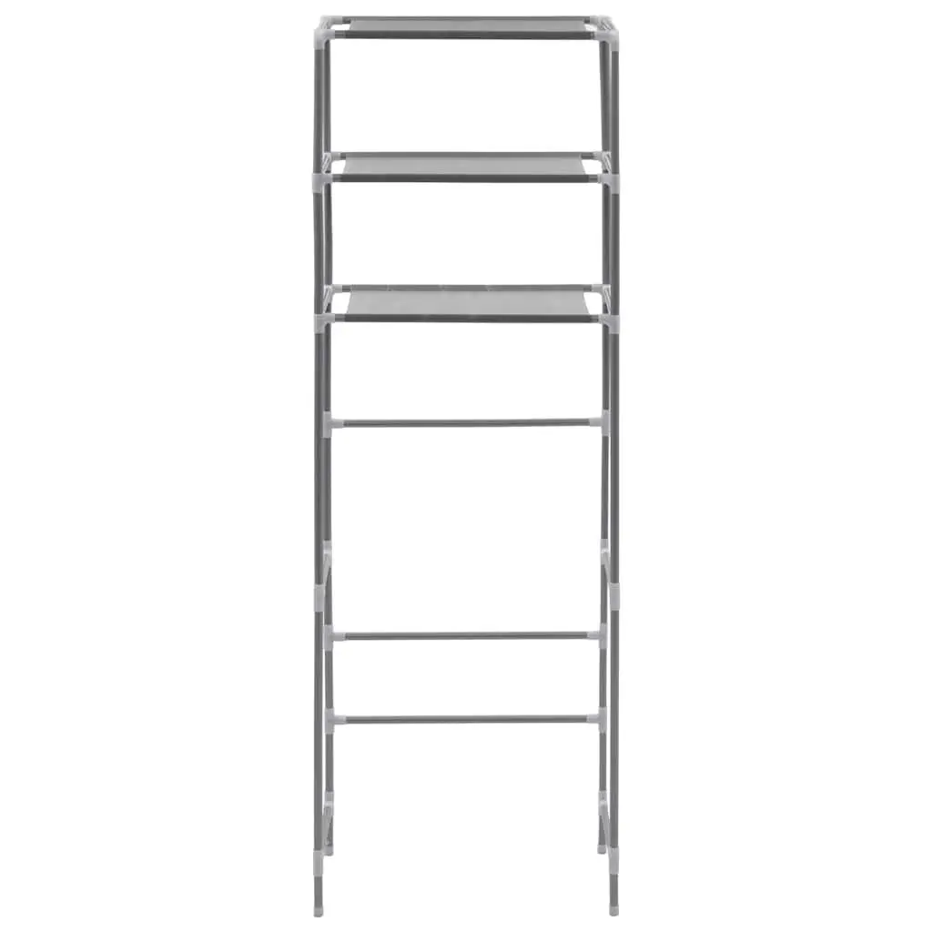 3 Tier Bathroom Storage Rack Over Toilet Organiser Silver Space Saving Shelf