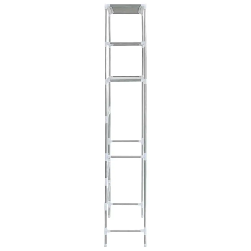 3-Tier Storage Rack Over Laundry Machine Silver 69x28x169cm