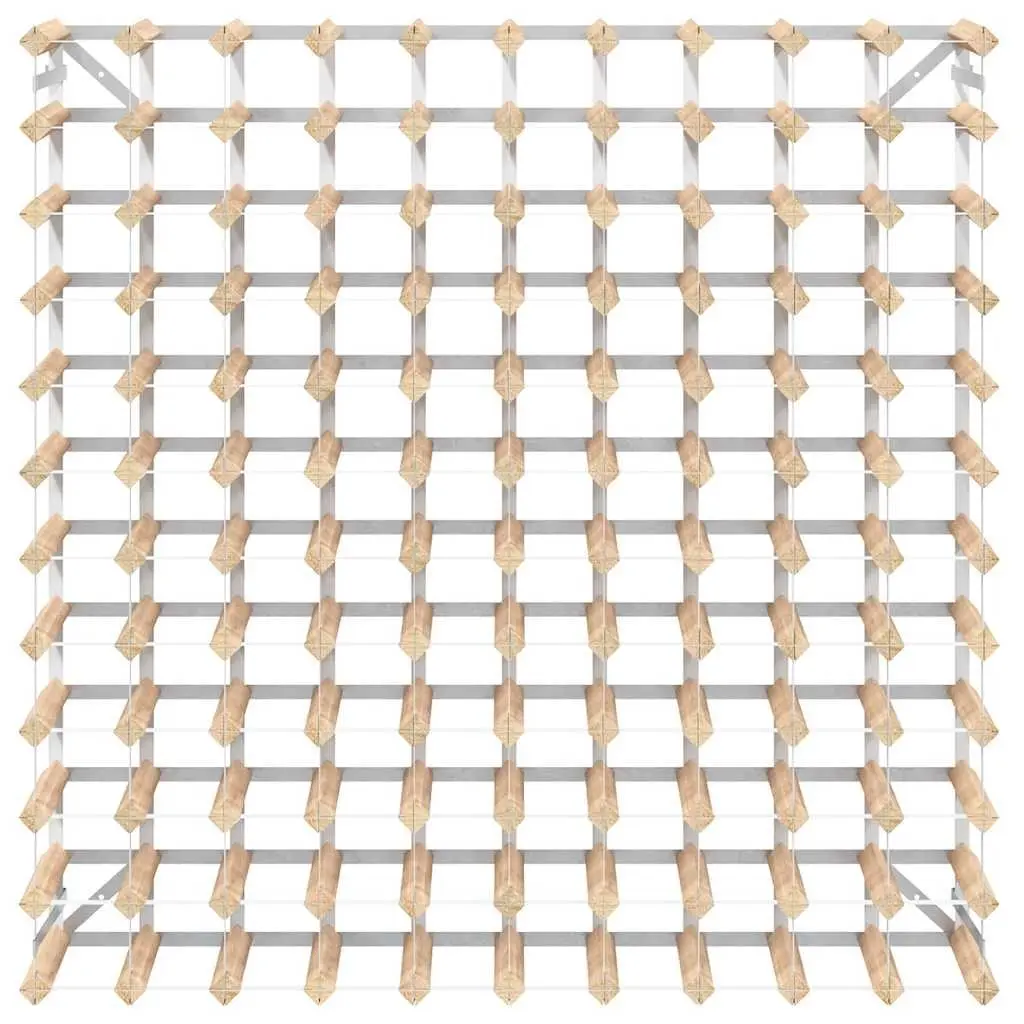 Wine Rack Rustic Wooden 120 Bottle Storage Display Cabinet Beige