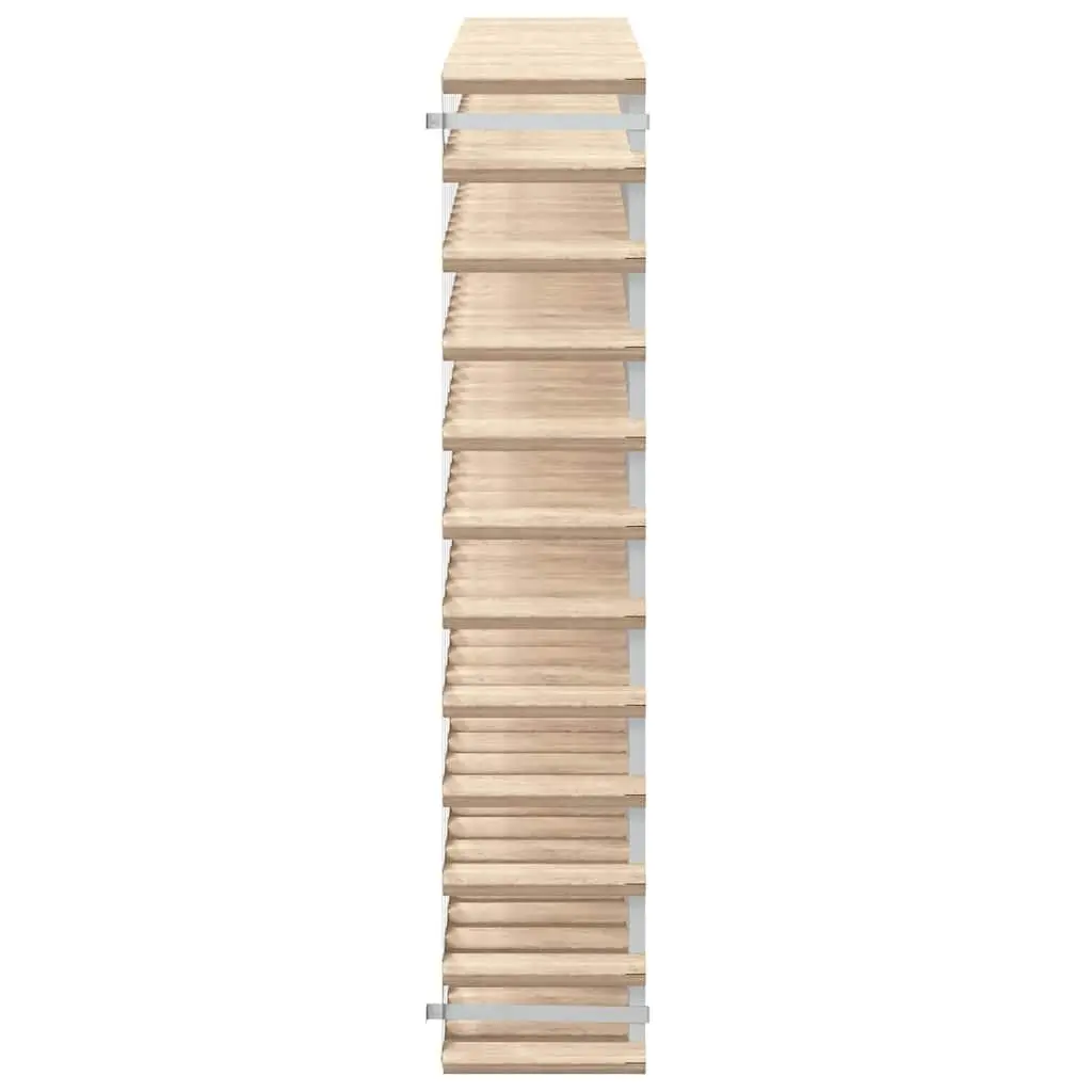 Wine Rack Rustic Wooden 120 Bottle Storage Display Cabinet Beige