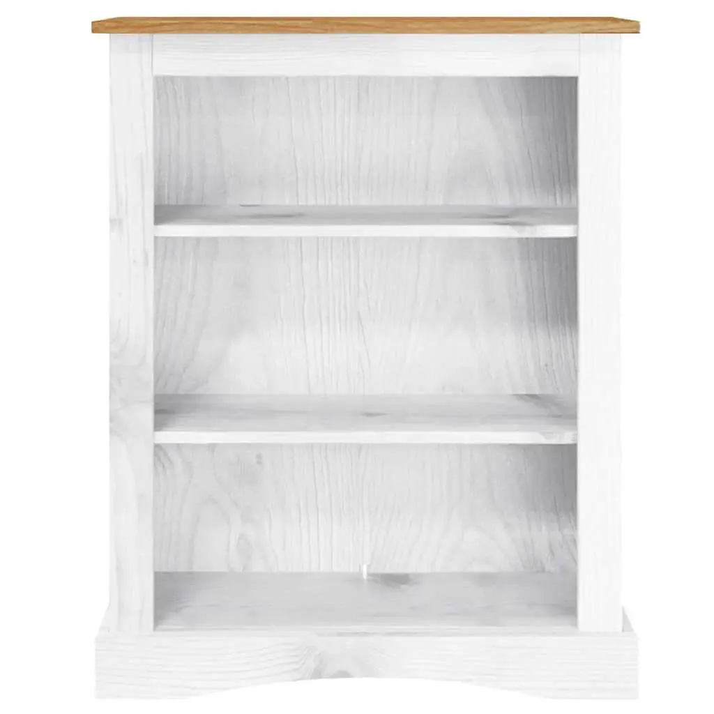 3-Tier Wooden Bookcase White Standing Shelf Storage Display Cabinet