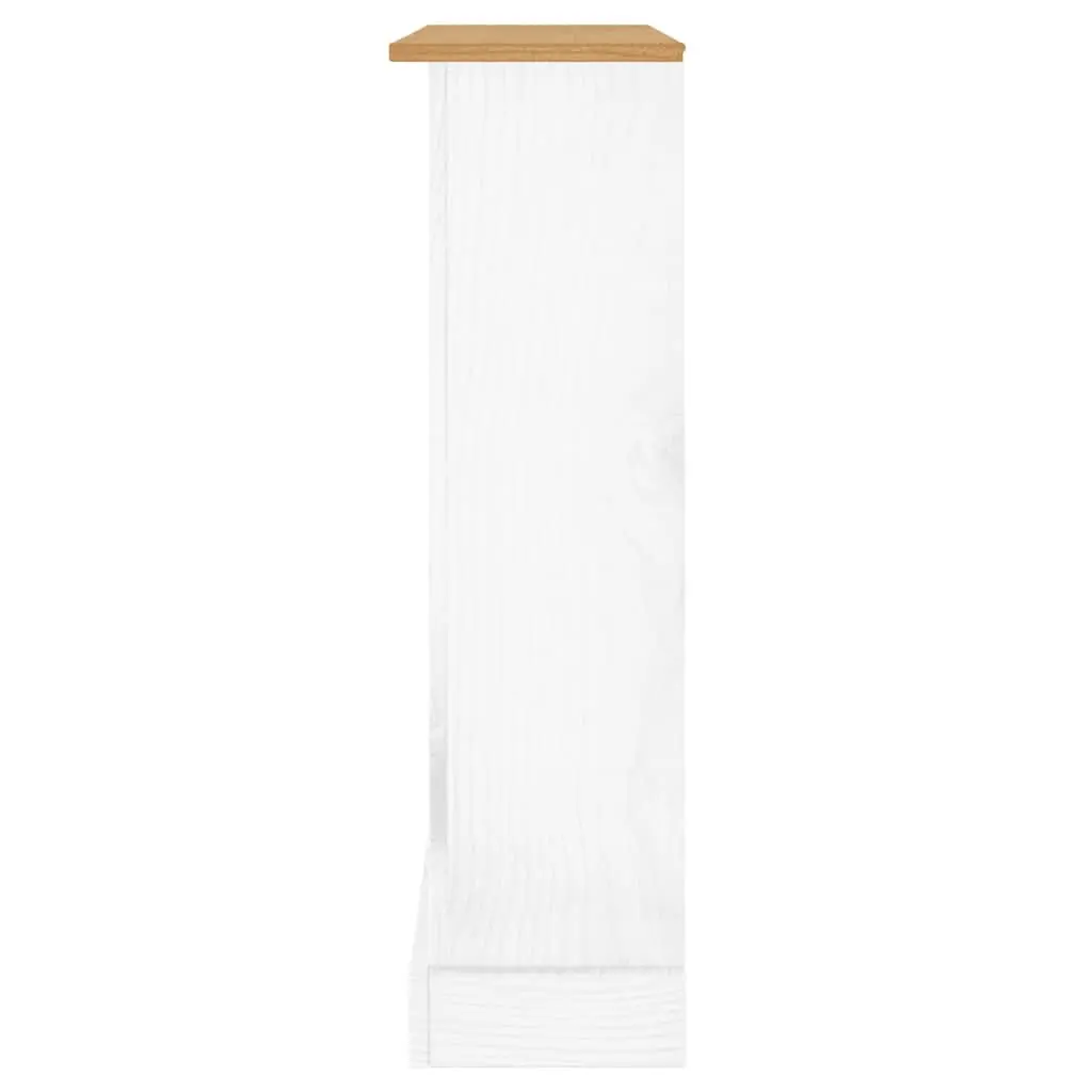 3-Tier Wooden Bookcase White Standing Shelf Storage Display Cabinet