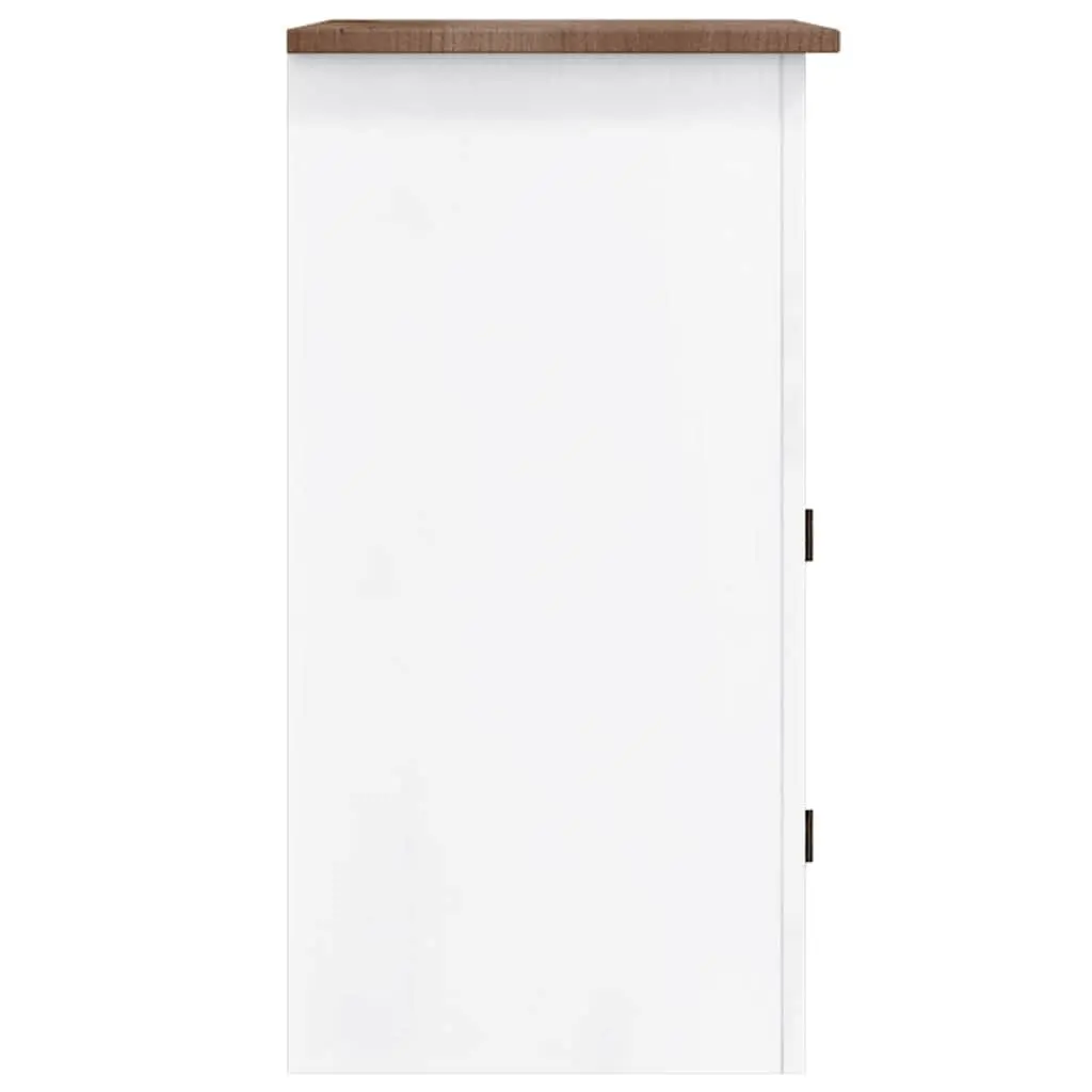 TV Cabinet Mexican Style White 80 x 43 x 78 cm Living Room Entertainment Unit Storage Furniture
