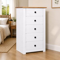 Friendly White 5 Drawer Sideboard for Your Space