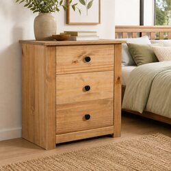 Your New Favorite Brown Nightstand with 3 Drawers