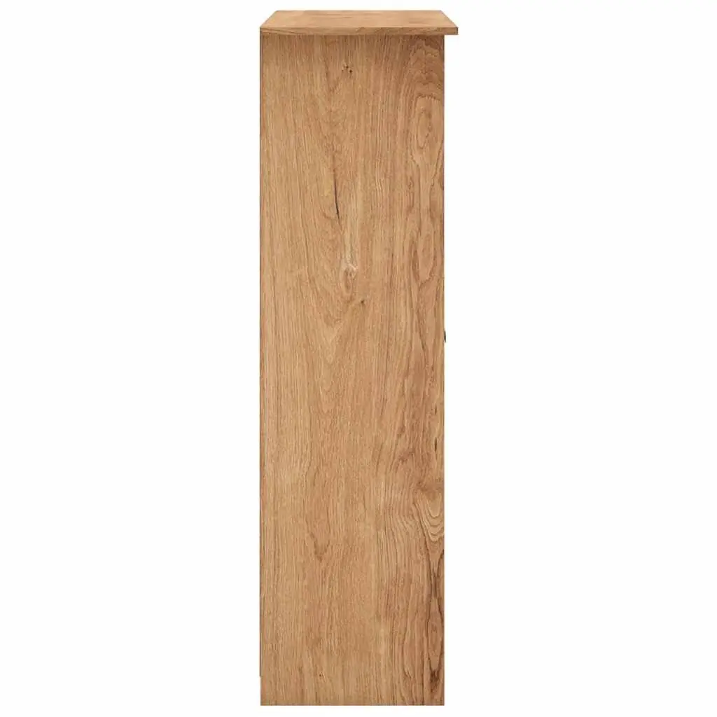 3-Door Wardrobe Brown 118x50x171.5 cm Storage Cabinet Cupboard Bedroom Furniture