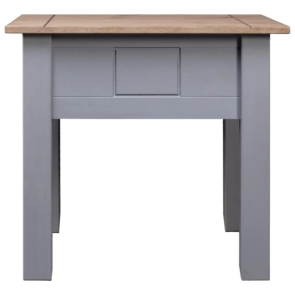 Bedside Table Nightstand Grey 50.5x50.5x52.5 cm Rustic Pine Bedroom Furniture