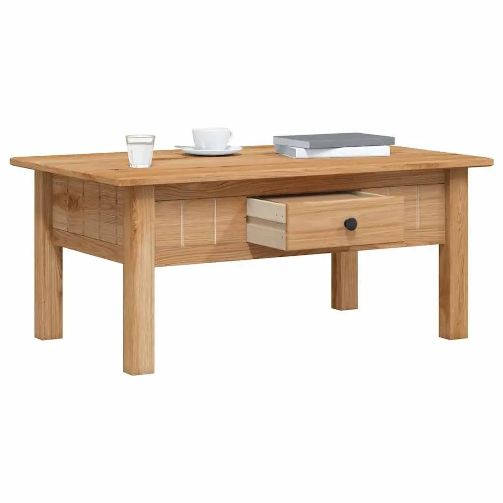 Solid Pine Coffee Table with Drawer